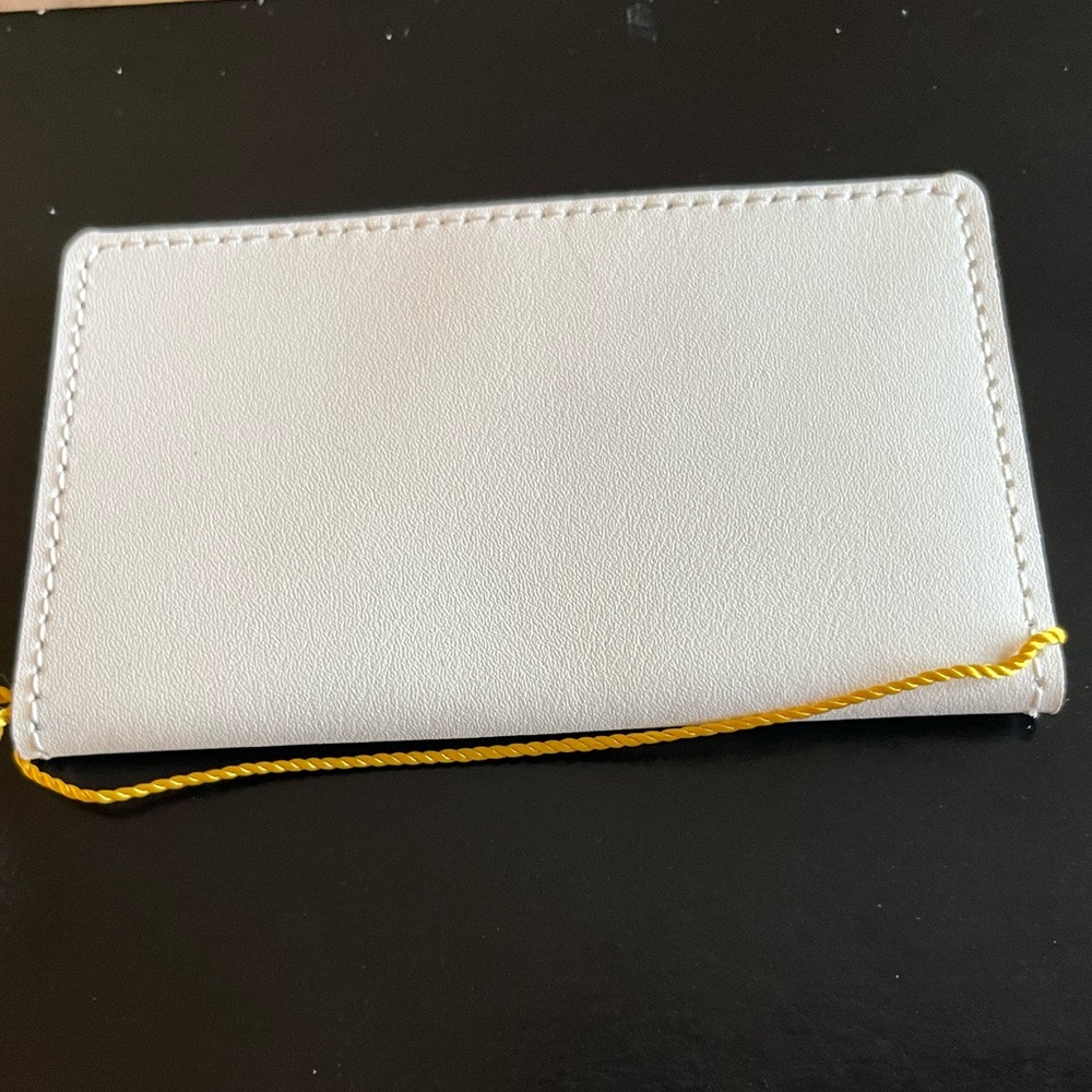 Baekgaard White Credit Card Holder/ Wallet